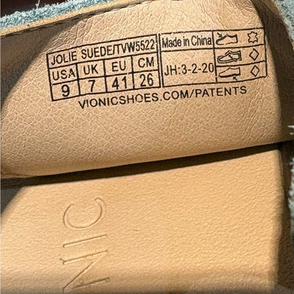 Vionic Jolie Teal and Tan Women's Sandals size 9 - Picture 5 of 10